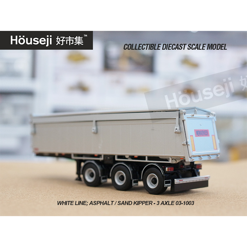 好市集》《現貨》WSI 1/50 SAND KIPPER - 3 AXLE 砂石運輸車斗模型砂石