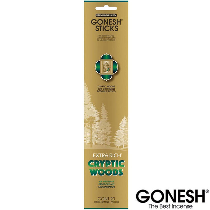 美國 GONESH CRYPTIC WOODS 神秘樹林 芳香精油 線香 (20枝入) 化學原宿 | 蝦皮購物