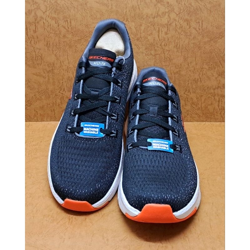 Pair SKECHERS 男休閒走路鞋 232601/BKOR 輕量 足弓支撐 Arch Fit 避震好穿 黑色 | 蝦皮購物