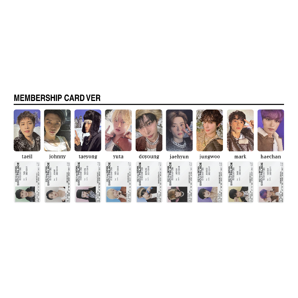 NCT 127 SMCU PALACE WINTER 2022 冬專 Membership Card ID卡 小卡 | 蝦皮購物