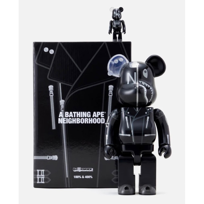 日本官方全新正品庫柏力克Bearbrick Be@rBrick Bape Neighborhood 400