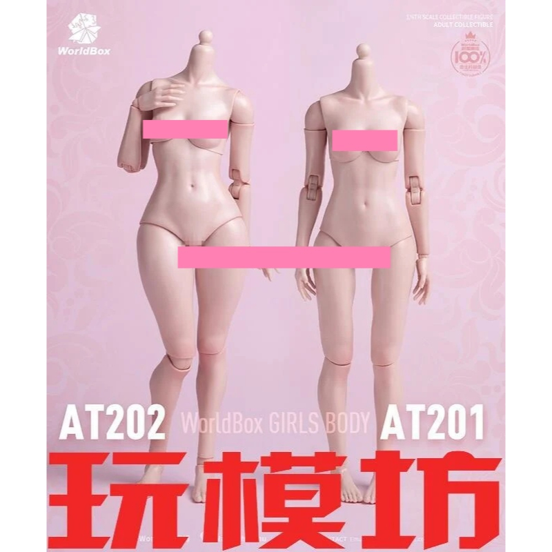 1/6 Scale Female Body Action Figure Fat Leg Worldbox AT202 For Phicen  TBLeague