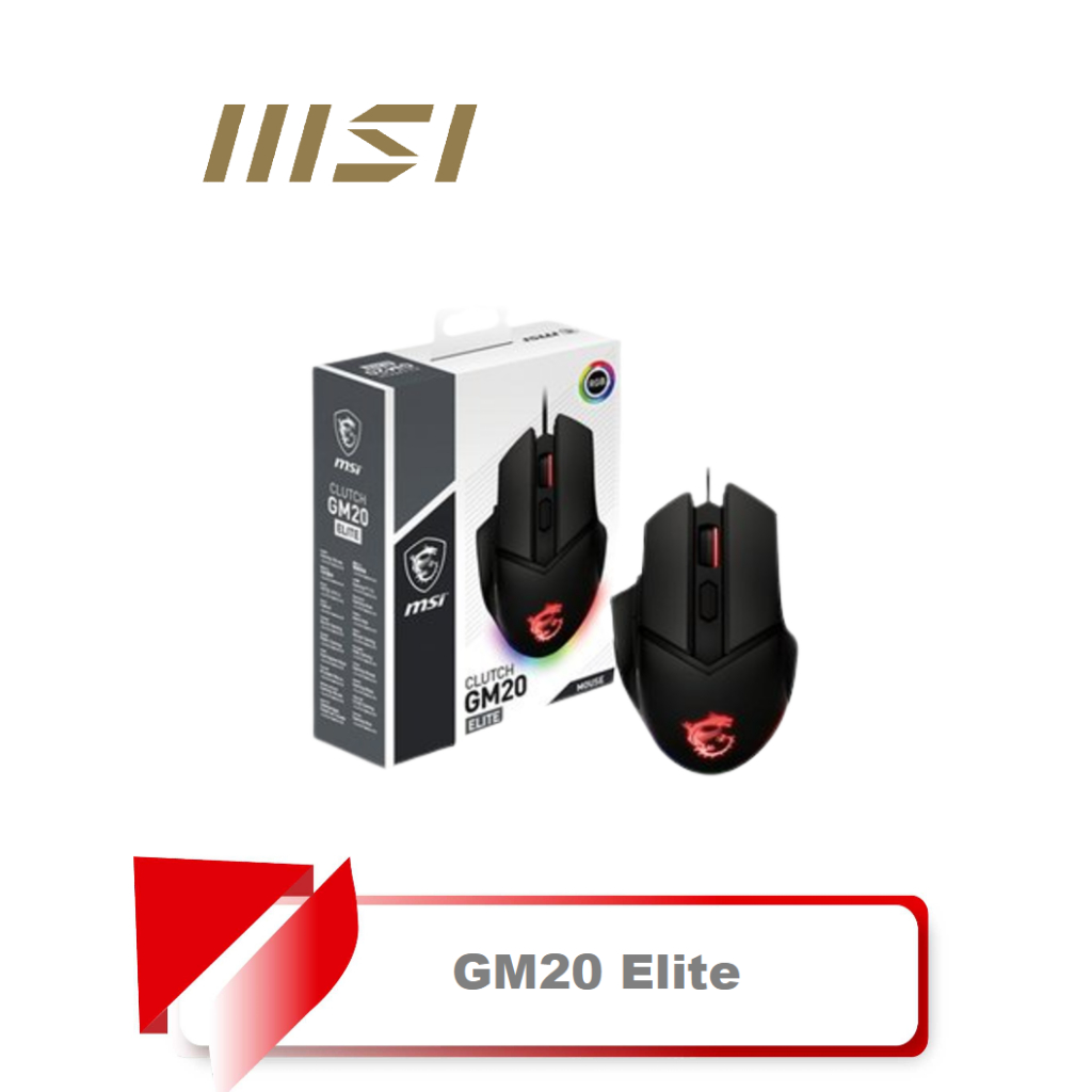 【TN STAR】MSI CLUTCH GM20 ELITE 電競滑鼠/RGB/可調式配重/歐姆龍(OMRON)開關 蝦皮購物