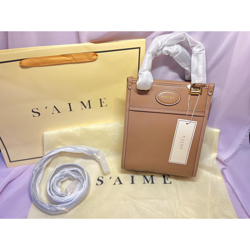 S'AIME 漢娜直式提把巧酥小方包| 蝦皮購物
