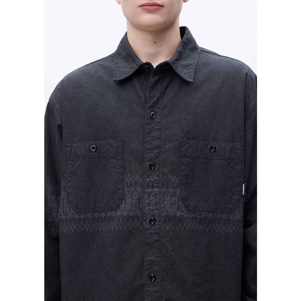 日貨代購CITY】2023SS NEIGHBORHOOD BI CHAMBRAY SHIRT LS 民族風水洗