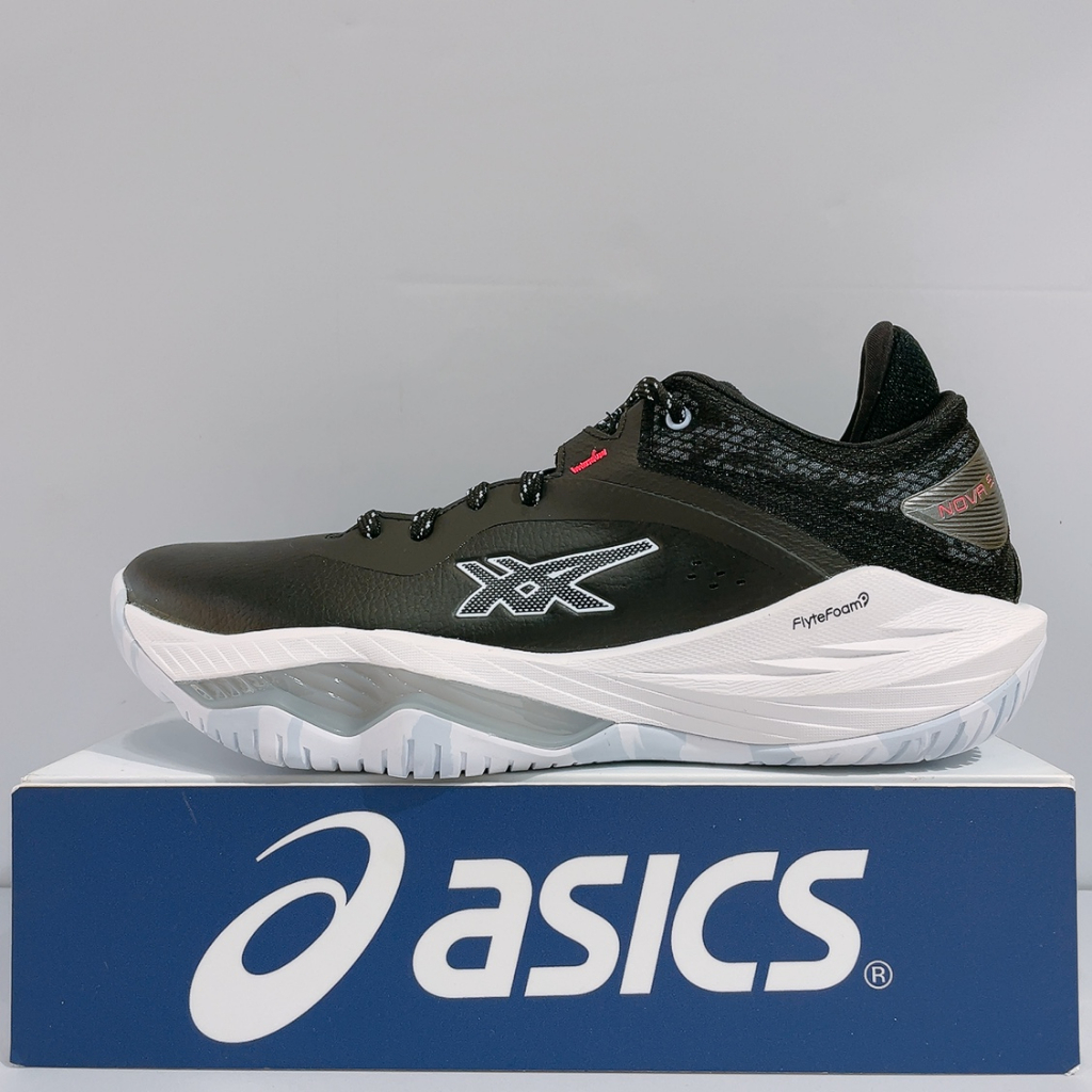 ASICS NOVA SURGE LOW 男生黑色舒適緩震運動籃球鞋1061A043-001 | 蝦皮購物