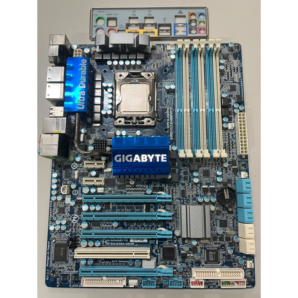 『羅馬資訊』含稅 技嘉 GA-X58A-UD3R + I7-960/950 CPU 頂級X58 1366腳位 含擋板 | 蝦皮購物