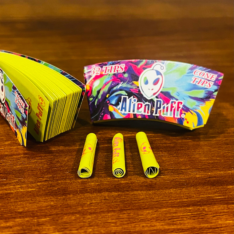 👽Alien filter tips cone shape tips Paper 外星人 錐形 手捲 濾嘴 捲煙紙 | 蝦皮購物