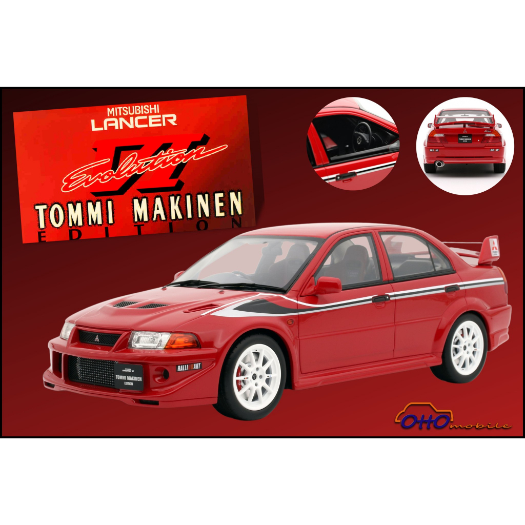 【模例】Otto 1/18 Mitsubishi Lancer EVO VI Tommi Makinen (OT422)