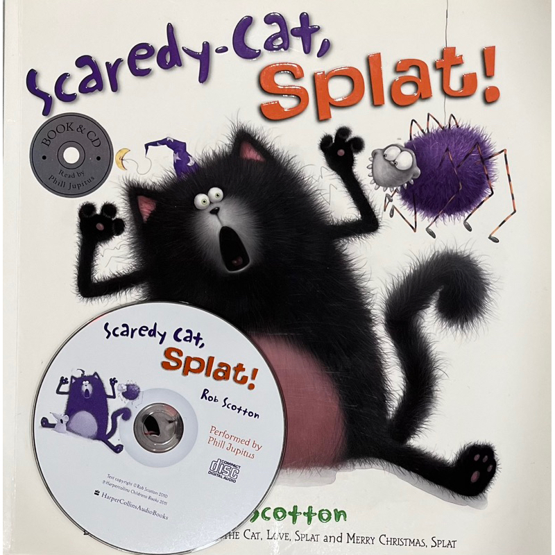 Scaredycat, Splat! (附CD) 二手 英文童書繪本 有聲書 蝦皮購物