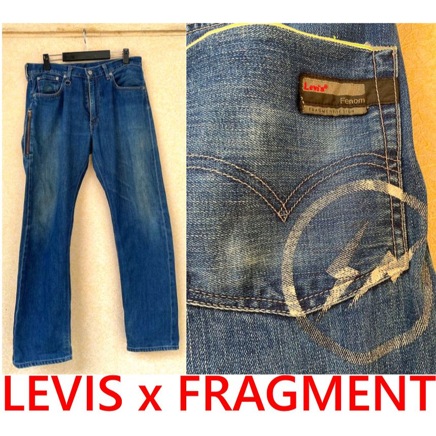 BLACK冠希著!美中古LEVIS x FRAGMENT圓閃電輕水洗FENOM牛王207丹寧褲