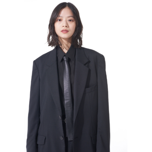 YAMA.CO) S'yte 山本耀司yohji yamamoto 皮革窄方領帶| 蝦皮購物