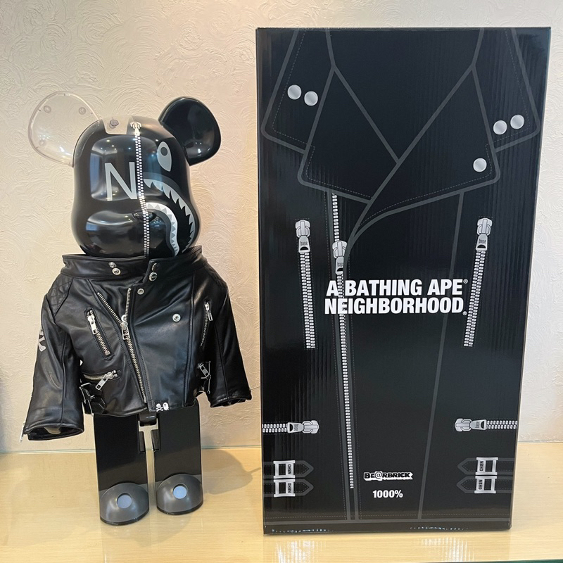 台灣現貨 Bearbrick Be@rbrick 庫柏力克熊 Neighborhood x Bape 熊王