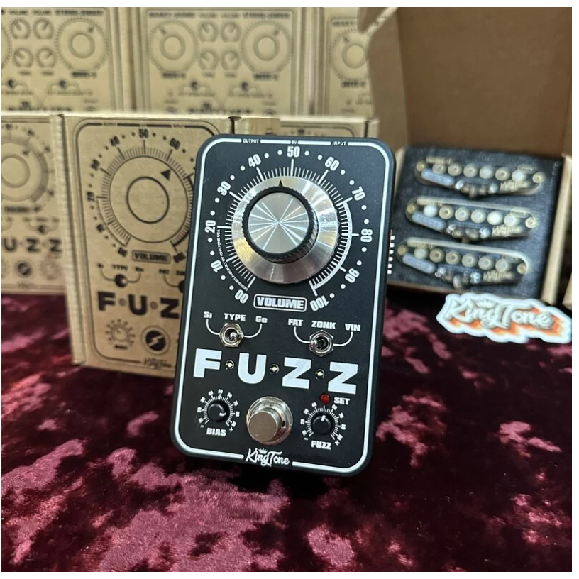 King Tone Mini Fuzz V2 BK 效果器鍺矽晶體可切換| 蝦皮購物