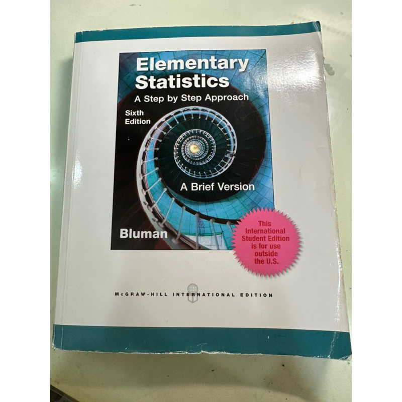 Elementary Statistics/第六版/初級統計/基礎統計/統計學/Bluman/免運費 | 蝦皮購物