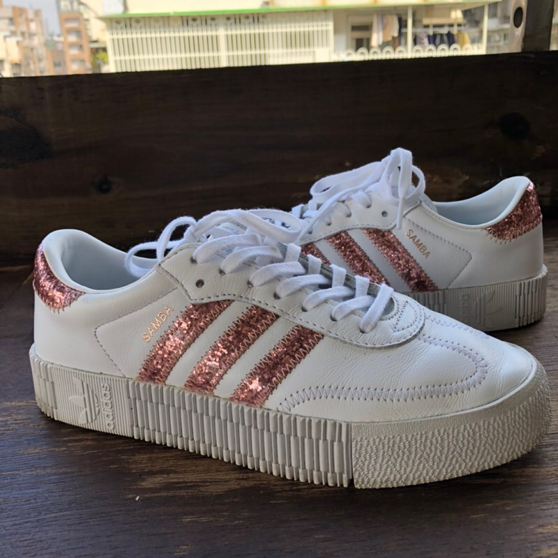 Adidas Originals Samba rose 休閒鞋 女鞋 厚鞋 增高 餅乾鞋 保證真品 愛迪達 小白鞋