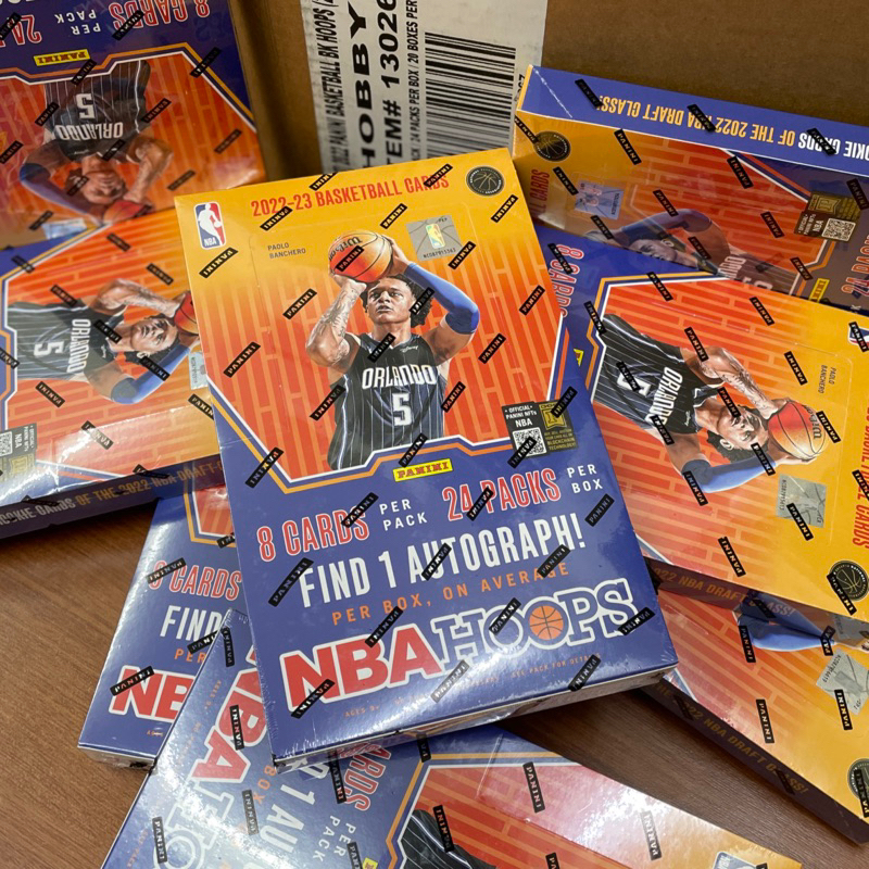 全新現貨 未拆封 2022-23 Panini NBA Hoops Hobby Box 保簽名卡一張