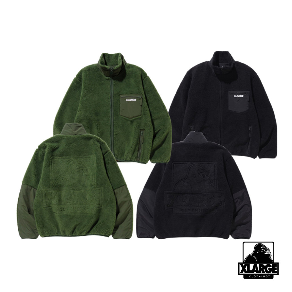 XLARGE BOA FLEECE ZIP UP JACKET 絨毛夾克 101204021004