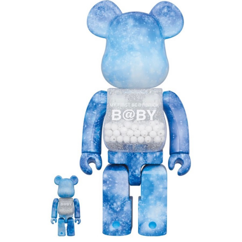 全新現貨未拆正品BE@RBRICK BEARBRICK 400%＋100% 庫柏力克熊雪花千秋