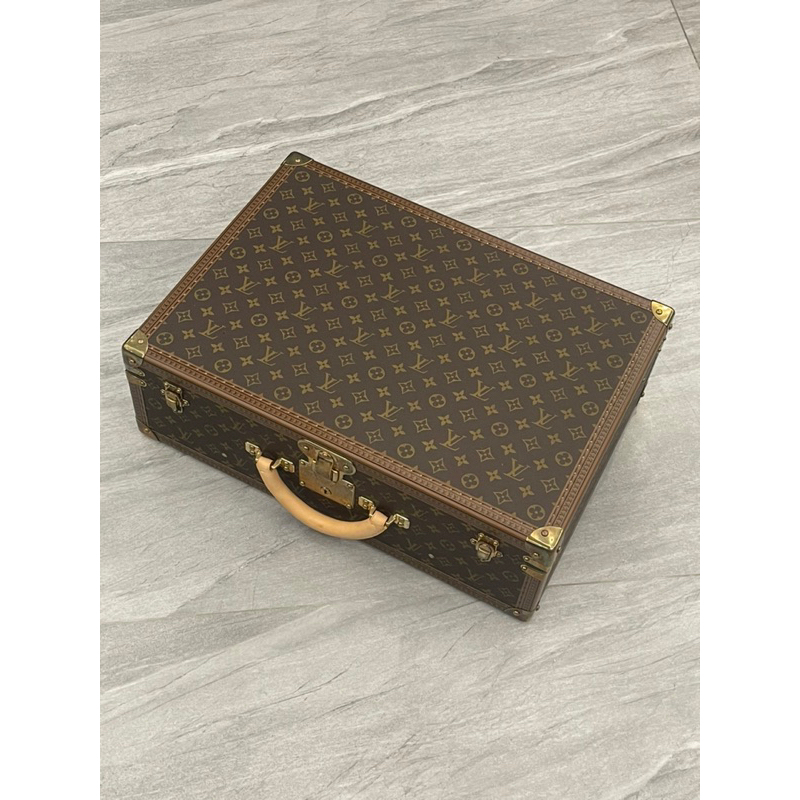 超新真品LV Louis Vuitton M21327 55 硬殼行李箱經典美品| 蝦皮購物