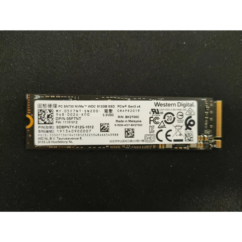 【WD】SSD 512GB SDBPNTY-512G(拆封新品) | 蝦皮購物