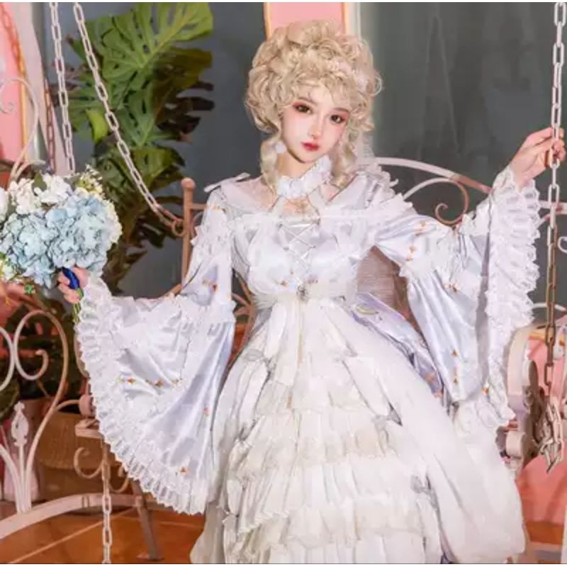 櫻洛芙十字百合OP全新華麗花嫁款lolita蘿莉塔 | 蝦皮購物