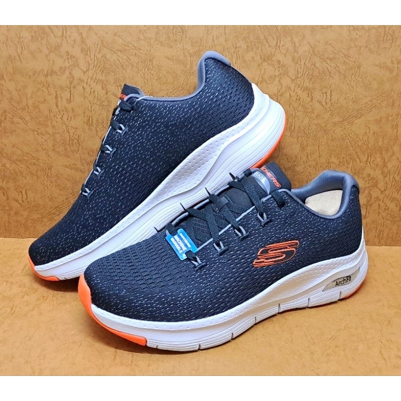 Pair SKECHERS 男休閒走路鞋 232601/BKOR 輕量 足弓支撐 Arch Fit 避震好穿 黑色 | 蝦皮購物