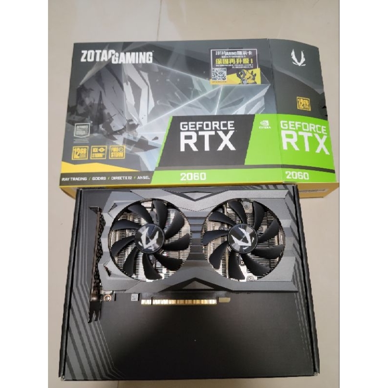 ZOTAC 索泰 GEFORCE RTX 2060 12G 保固內 完整盒裝