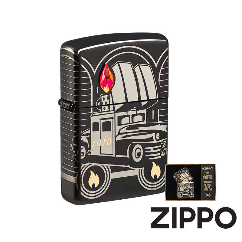 ZIPPO 2023年度亞洲限定收藏款-Zippo汽車75週年防風打火機美國設計官方