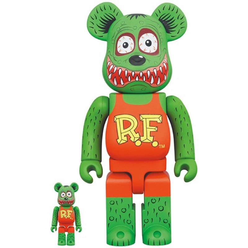 BLS • BE@RBRICK 400% + 100% RAT FINK 芬客鼠BEARBRICK 庫柏力克熊芬