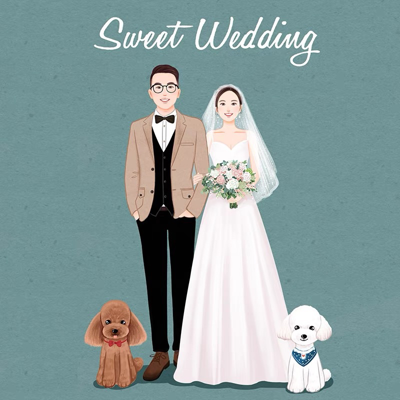 情人節禮物 ️客製化手繪頭像logo情侶紀念日結婚婚禮小物Q版似顏繪文青禮彌月禮卡通人像男友女友閨蜜交換生日禮物推薦 | 蝦皮購物