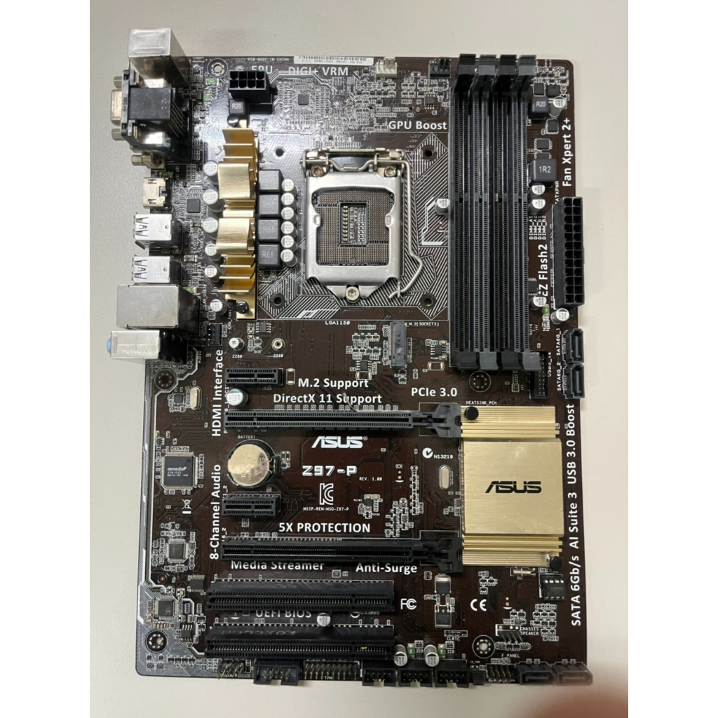 『羅馬資訊』含稅 華碩 ASUS Z97-P #故障板 #報帳用 無擋板 | 蝦皮購物