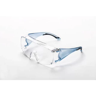 【買買】護目鏡 台製 C-31X (藍邊) IPSC 防霧 耐衝擊 防疫 防飛沫 眼鏡可用 抗UV 防疫護目鏡 時尚