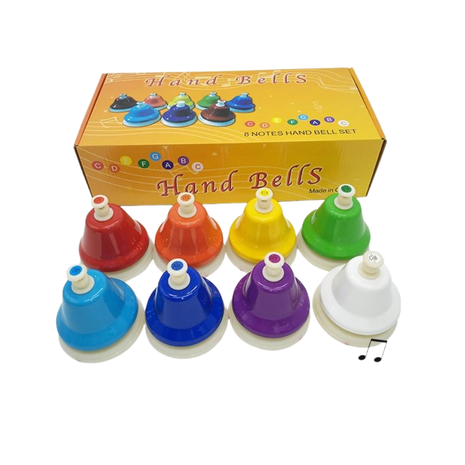 【維也納樂器】 八音旋律鐘 按式 彩虹旋律鐘 Hand Bell 手鐘 旋律鐘 按鐘 幼兒律動 奧福樂器 律音鐘 音律鐘 | 蝦皮購物