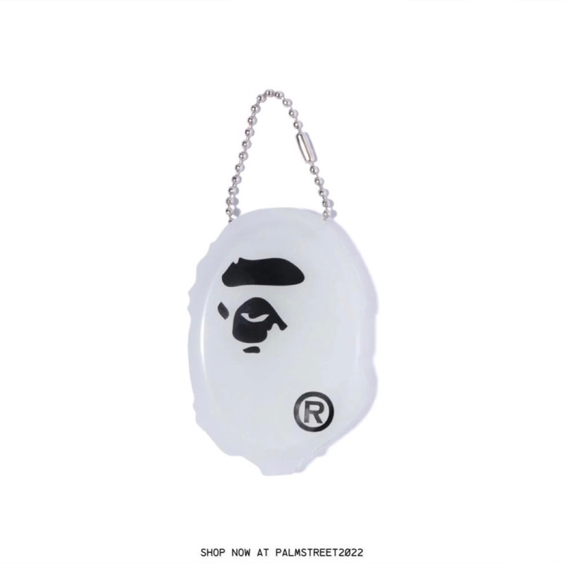 現貨】A BATHING APE BAPE APE® APE HEAD CLEAR COIN CASE 猿頭零錢包