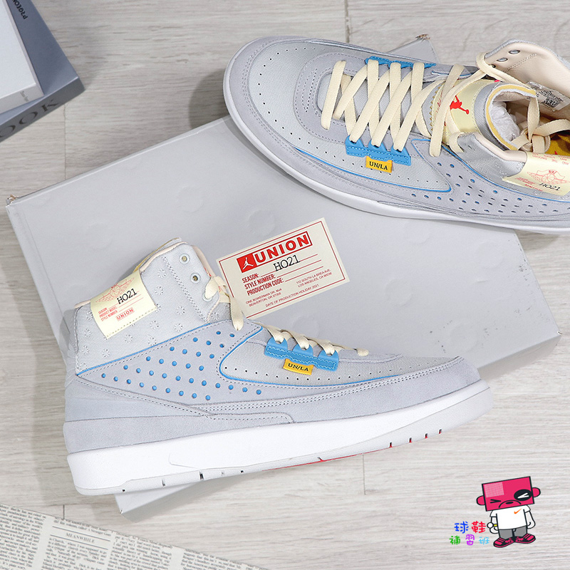 球鞋補習班NIKE AIR JORDAN 2 SP RETRO x UNION LA 灰藍聯名DN3802-001