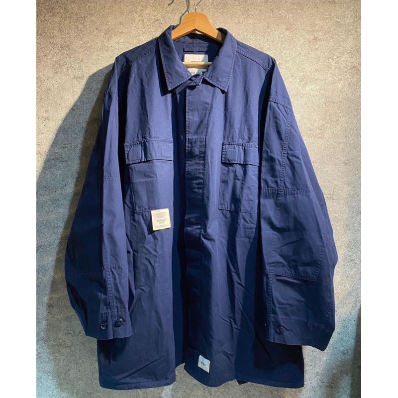 WTAPS 18AW GUARDIAN 02/JACKET 長版風衣/深藍