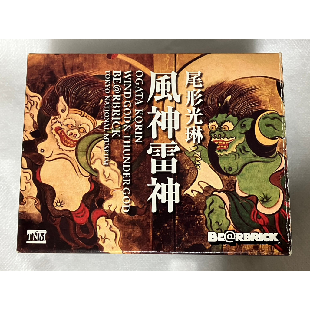 🔥現貨🔥BE@RBRICK 庫柏力克熊 100% 風神雷神 尾形光琳 東京国立博物館 限定