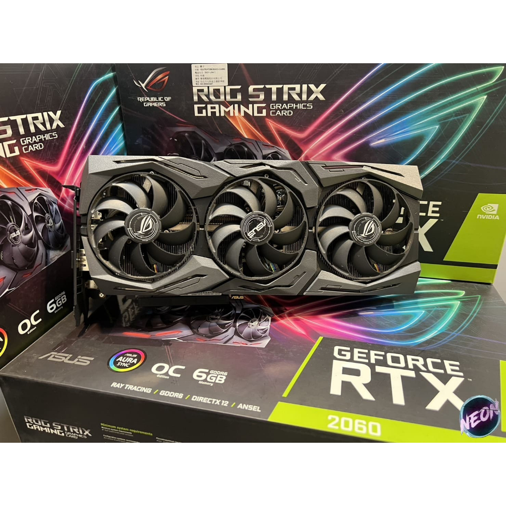 ASUS 華碩 ROG STRIX GeForce RTX2060 O6G EVO GAMING 顯示卡/原廠彩盒