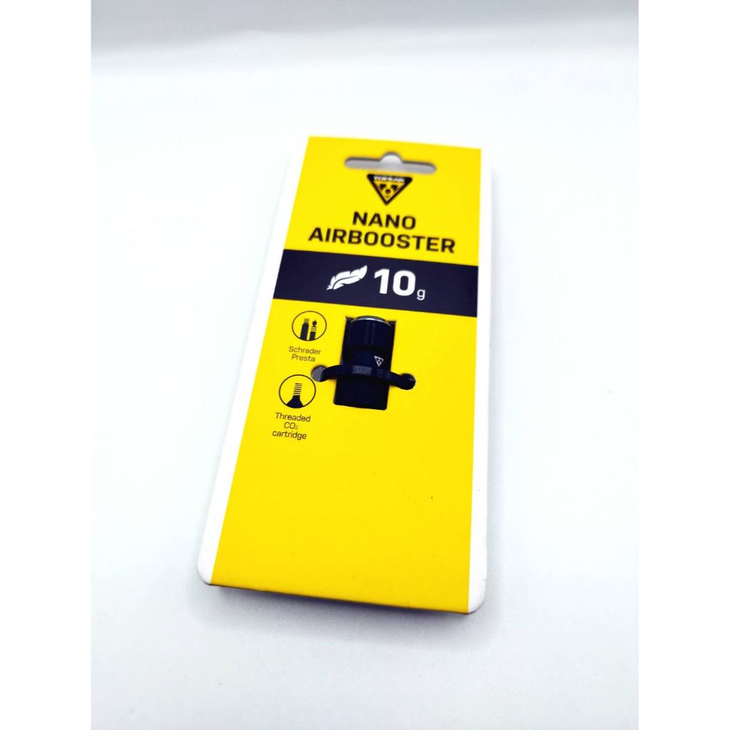 Gonfleur CO2 Topeak Nano Airbooster L 25G Pour Vélos - Compatible Valves Presta Et Schrader