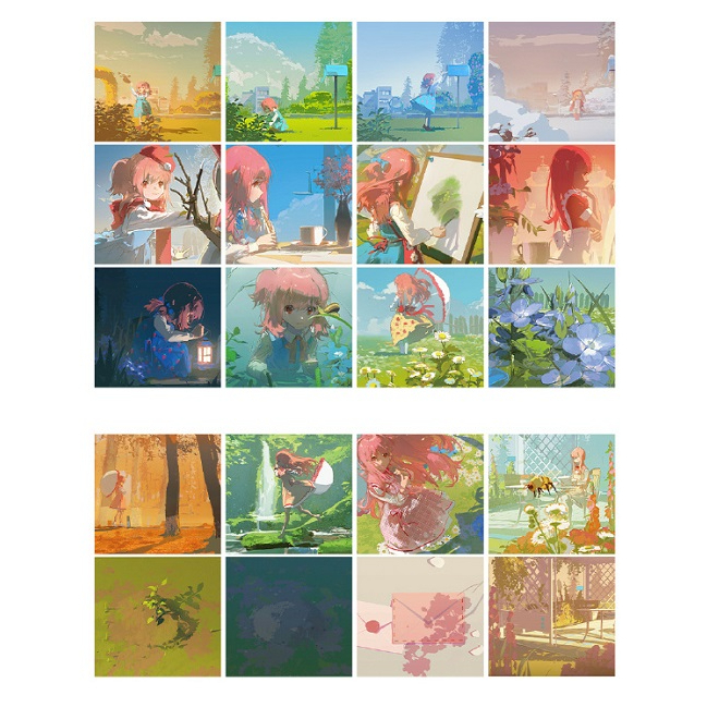 代購｜個人誌】日光如花束般傾倒｜REDUM（三土）｜原創全彩畫冊、作品