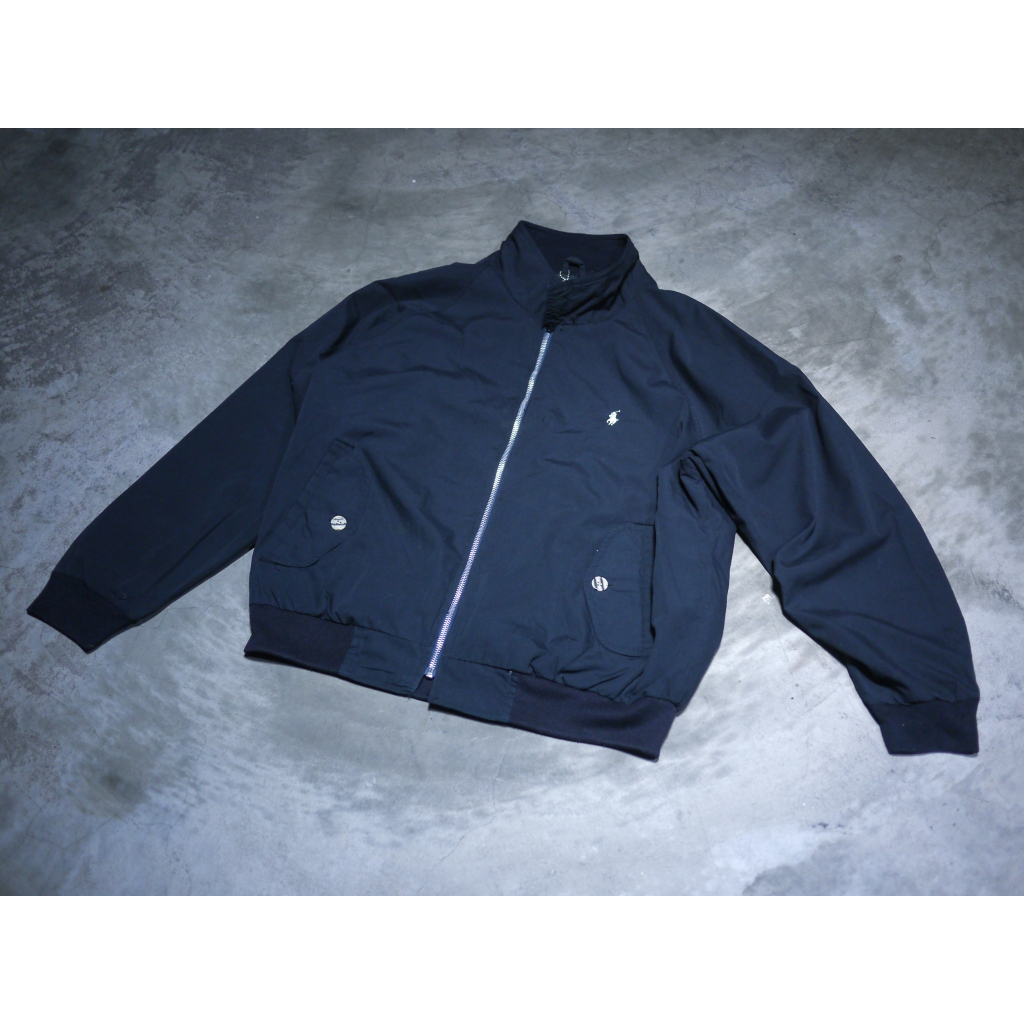 Vintage 90'S Ralph Lauren swing-top fleece jacket, made in the USA, size L. polyester Khaki type Vintage Second Hand