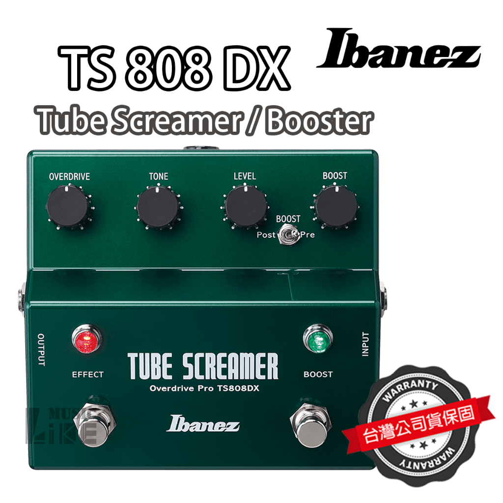 經典必備』Ibanez TS808DX 效果器Tube Screamer Booster TS808 公司貨