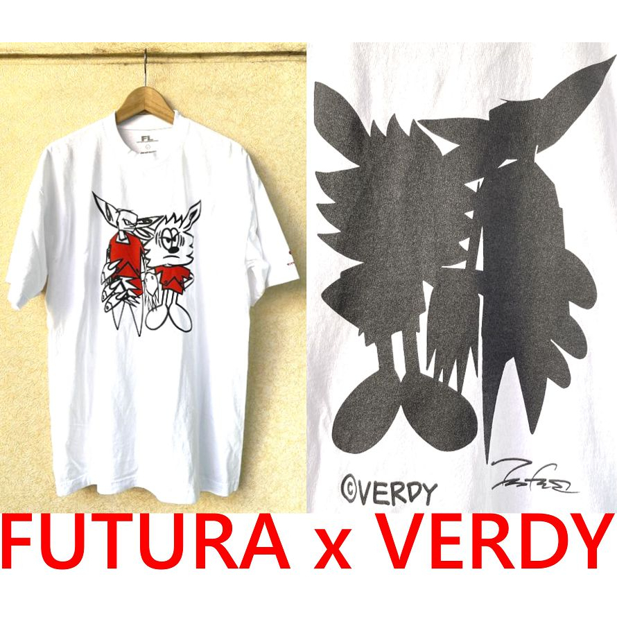 BLACK全新VERDY x FUTURA x COMPLEXCON限定POINTMAN & VICK短T