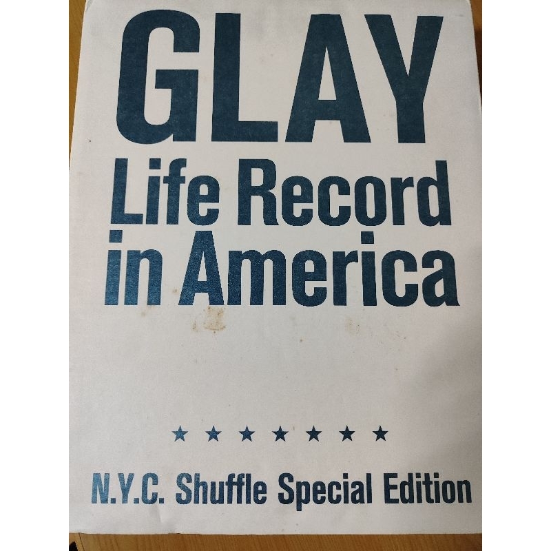 GLAY 「Life record i America N.Y.C.shuffle special editio」寫真集