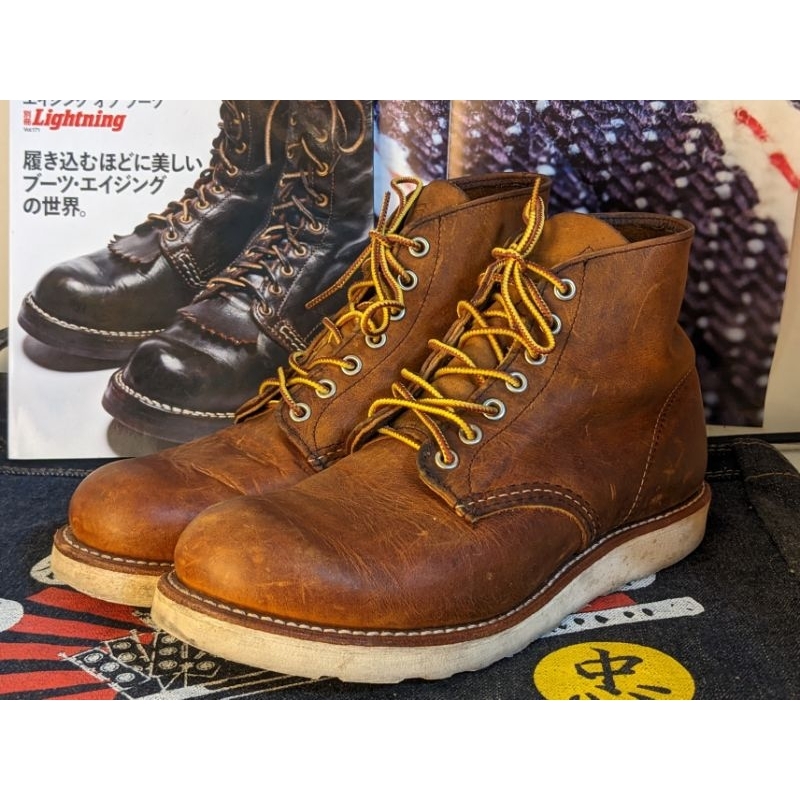 red wing 9111 木村拓哉款瘋馬皮色落舊化必推入門款！ | 蝦皮購物