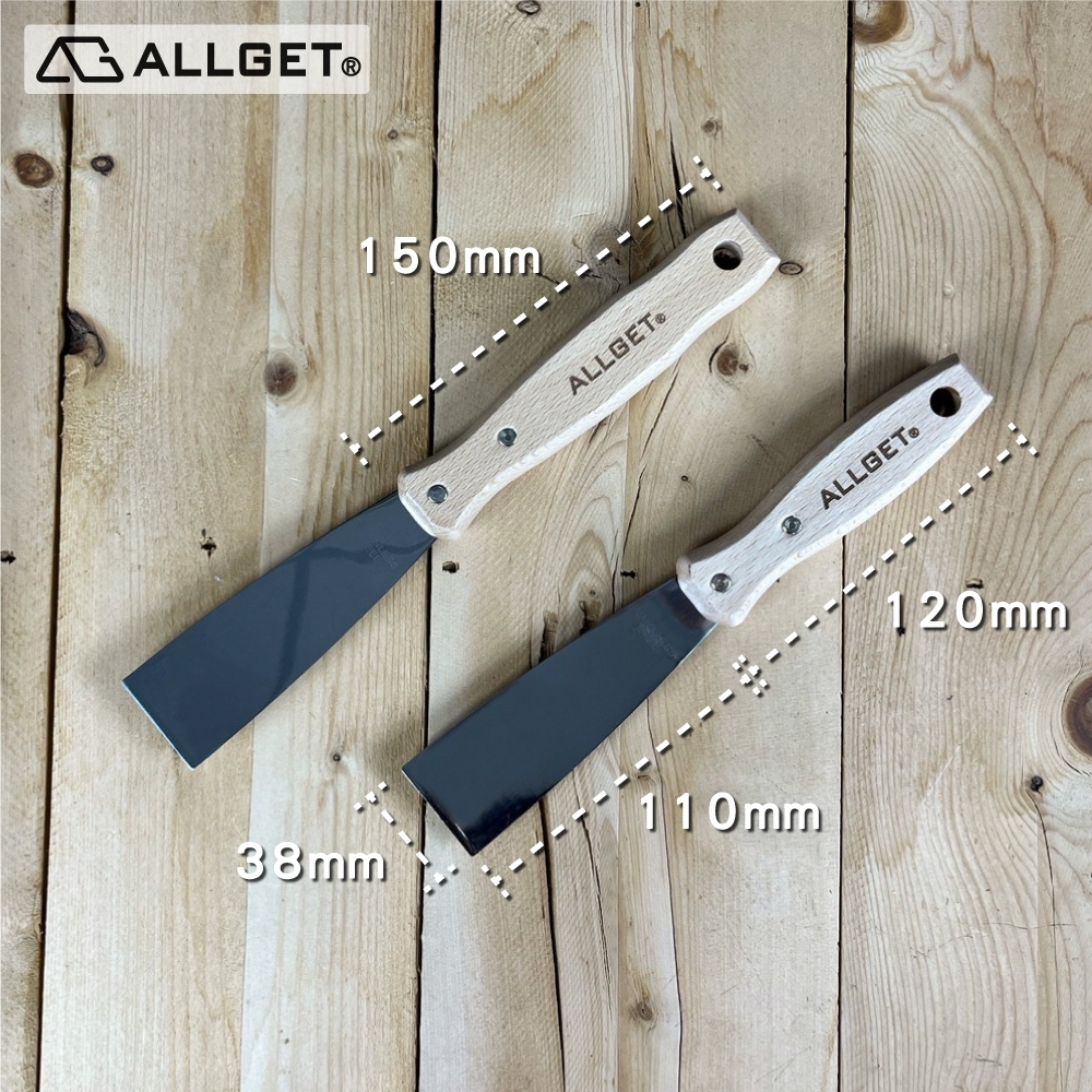 【ALLGET】超彈性不鏽鋼刮刀 油漆刮刀 油灰軟刀 漆刀 刮漆 批土 鏟壁癌 除殘膠 不鏽鋼刮刀 木柄刮刀 尺寸齊全 | 蝦皮購物