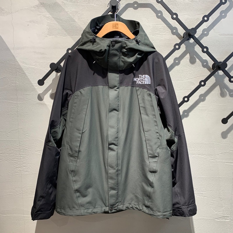 The North Face 1990北臉北面日線軍綠Gore Tex NP61540 衝風外套可套接