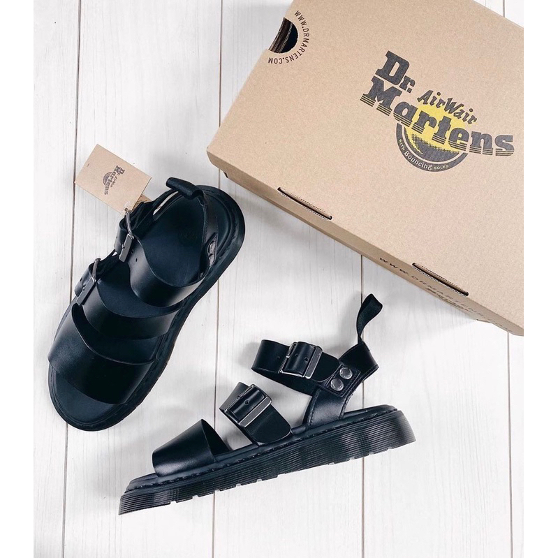 Dr.Martens 馬丁鞋馬汀靴羅馬涼鞋Gryphon 黑馬丁涼鞋厚底| 蝦皮購物