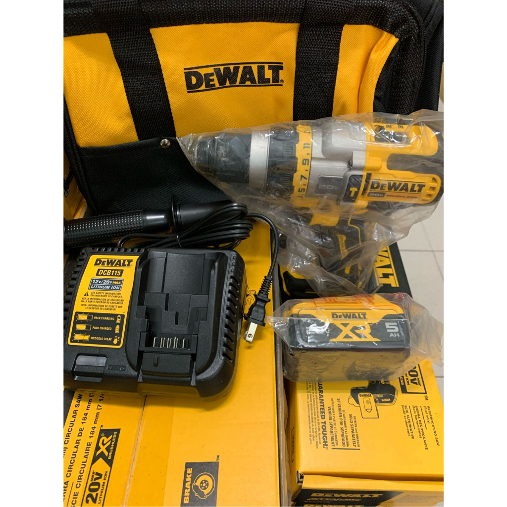 高雄工具王(三多店)全新 得偉 DEWALT 20V DCD 999 B 無刷電鑽 震動電鑽 三段 13MM 套裝 | 蝦皮購物